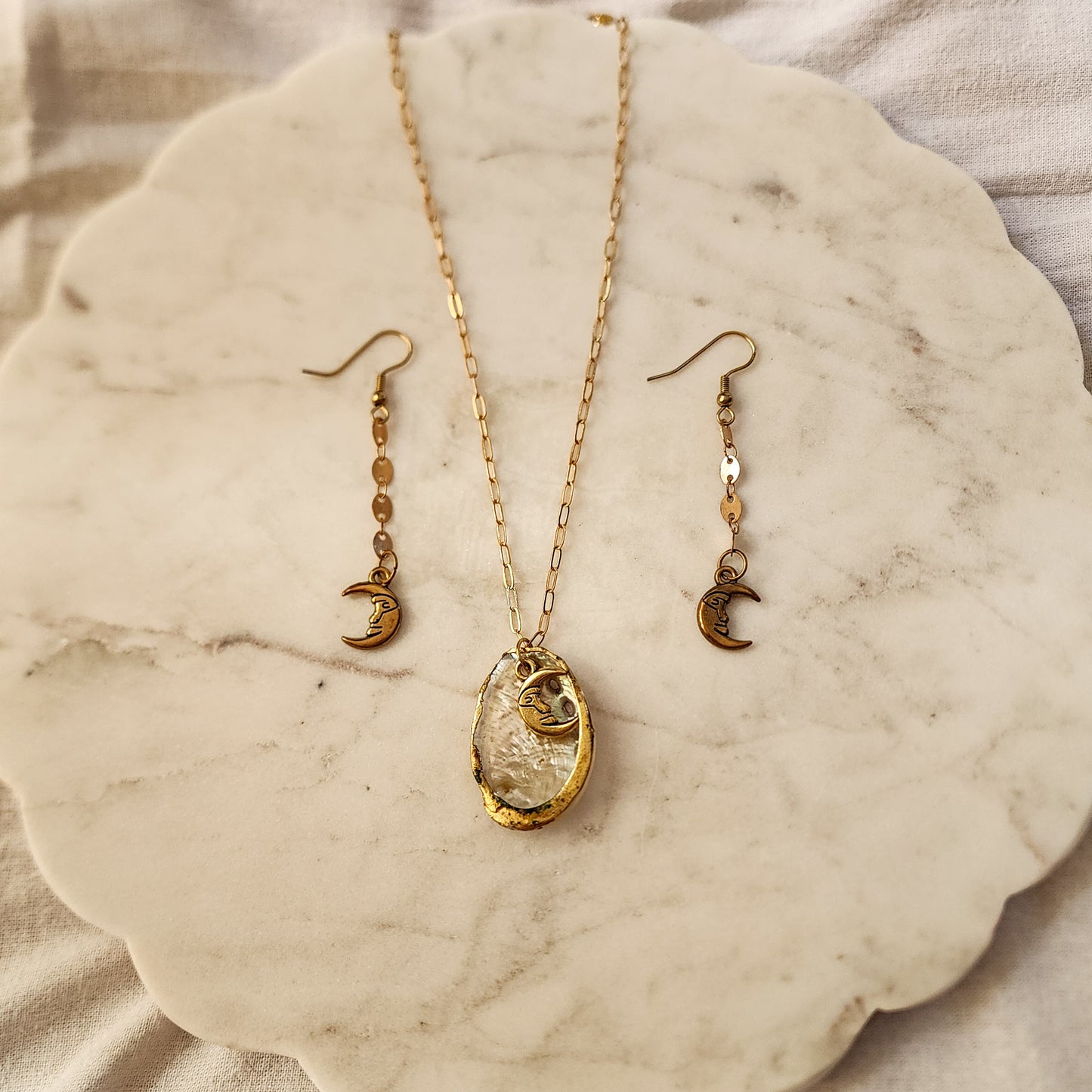 Celestia Set – Moon & Star Jewelry Set